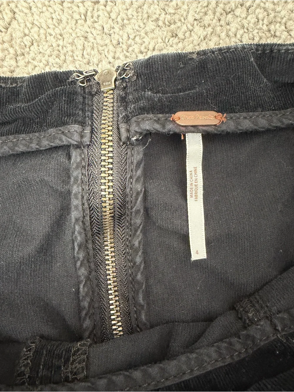 Classic Black Corduroy Mini Skirt - Versatile Women's Skirt